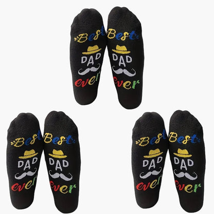 Herren Socken mit "Best Dad Ever" Motiv – Lustige Vatertags-Geschenkidee