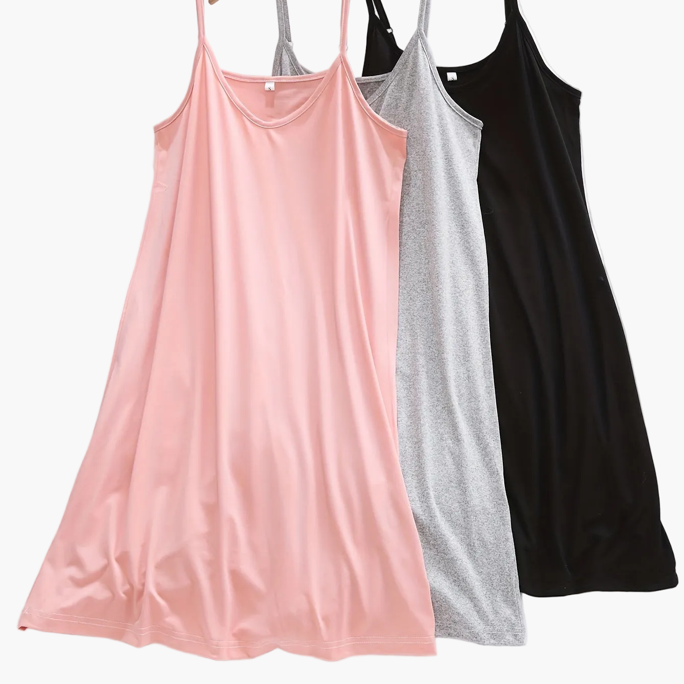 Damen Nachthemd – Elegantes Spaghettiträger Slipdress für gemütliche Nächte und entspannte Tage