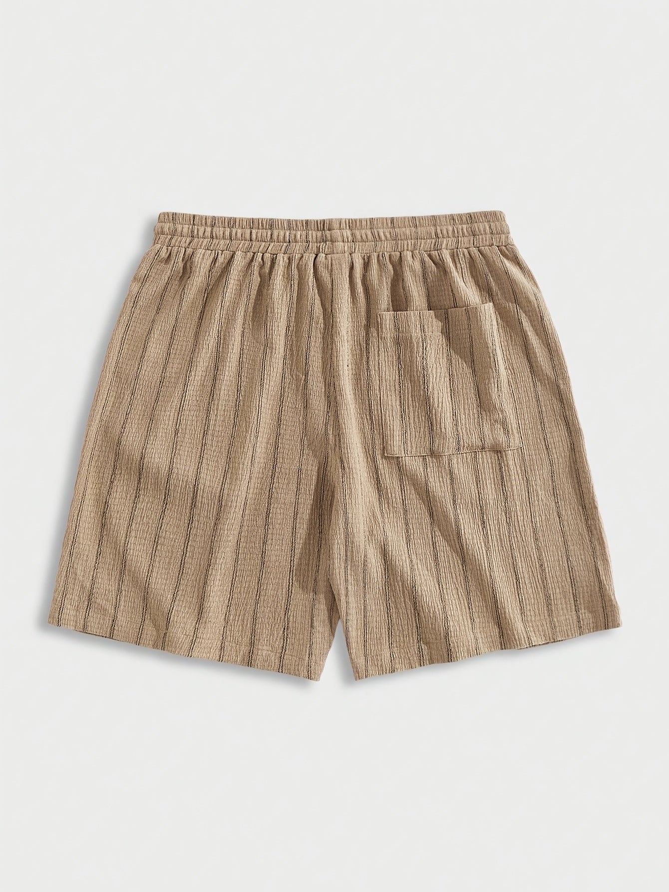 Herren Freizeit-Shorts mit Nadelstreifen und Kordelzug – Stilvolle Sommerhose für Alltag & Sport