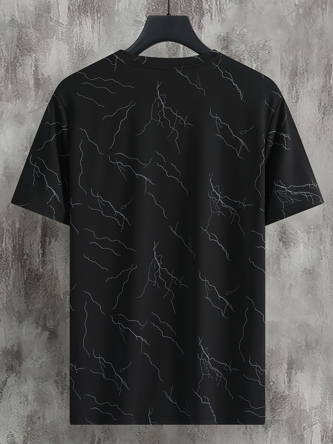Herren T-Shirt mit abstraktem Print – Modernes Freizeitshirt für stilbewusste Looks