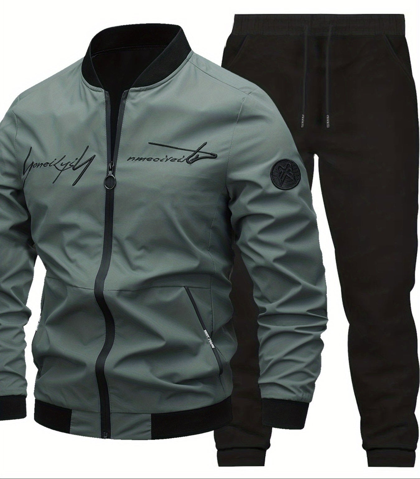 Herren Freizeit-Trainingsanzug im modernen Streetstyle – Jacke & Hose Set, ideal für Alltag und Freizeit