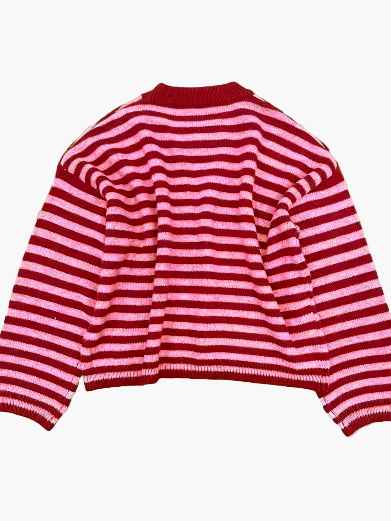 Damen Strickpullover mit Streifenmuster – Eleganter Freizeitpullover für Herbst und Winter