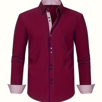 Herren Business-Freizeithemd Slim Fit – Eleganter Stil für Büro und Alltag