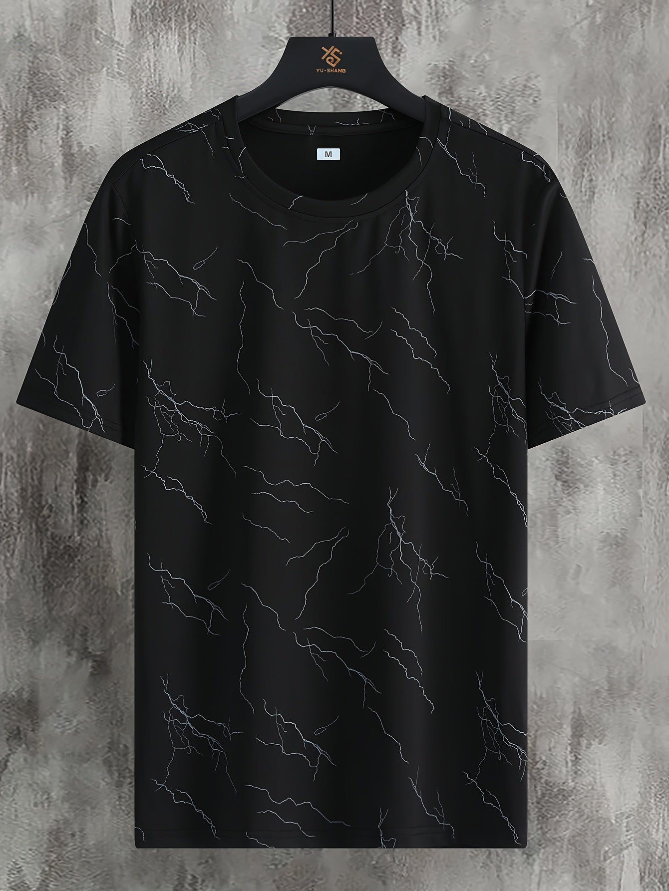 Herren T-Shirt mit abstraktem Print – Modernes Freizeitshirt für stilbewusste Looks