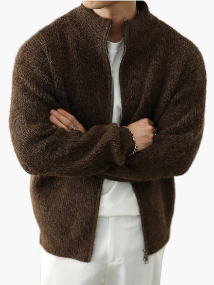 Herren Strickjacke mit Reißverschluss – Lässiger Pullover im modernen Design für Alltag und Freizeit