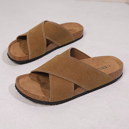 Herren Komfort-Sandalen mit Kreuzriemen – Stilvolle Freizeitschuhe für Alltag und Urlaub