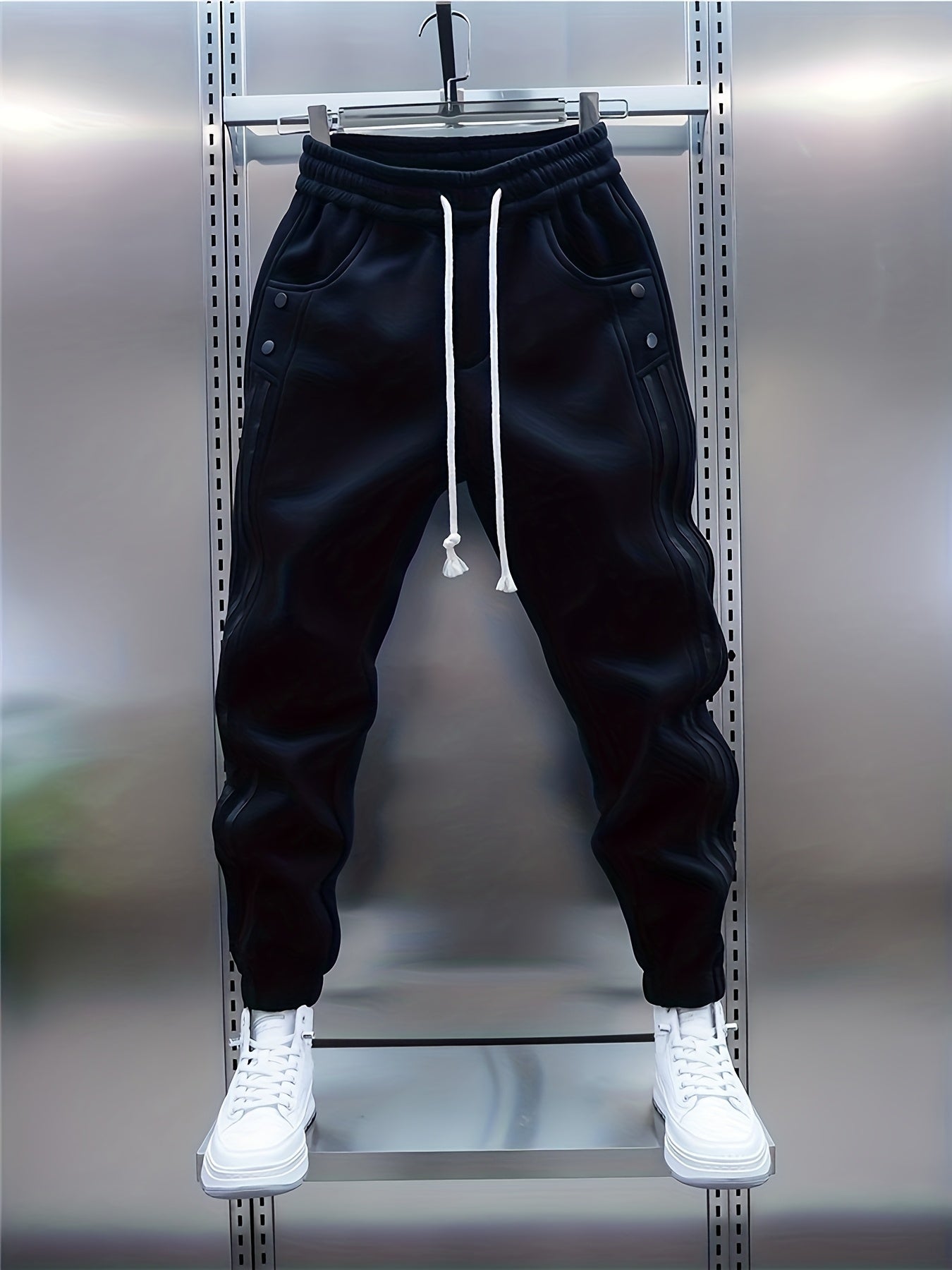 Herren Jogginghose Sportstyle mit Streifen und modernen Details