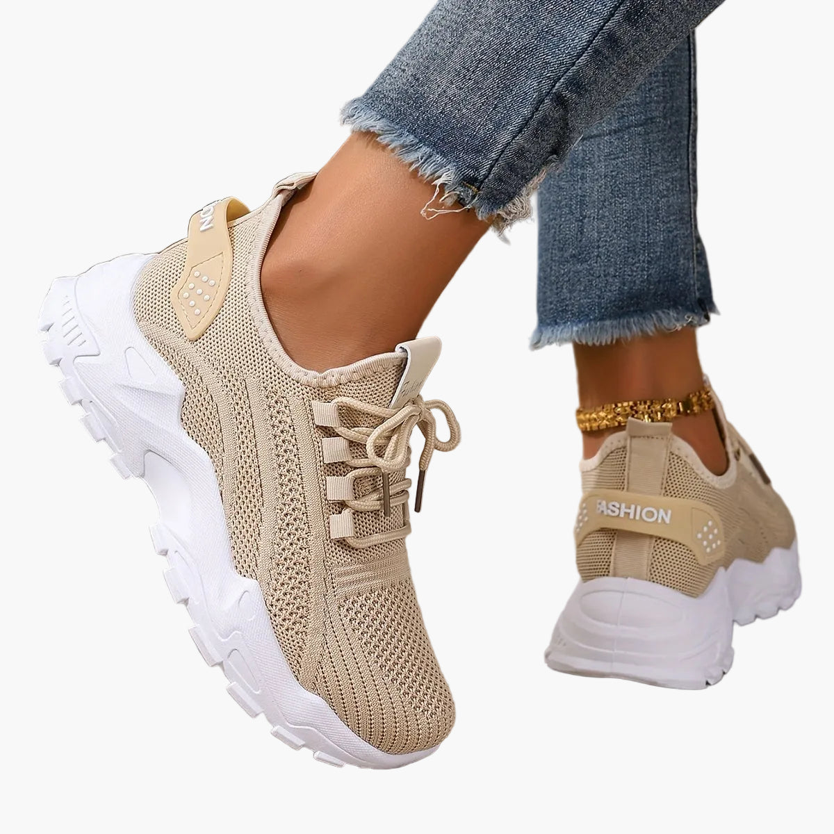 Damen Sneaker Sportlich Bequem Alltag Freizeit Trendige Turnschuhe