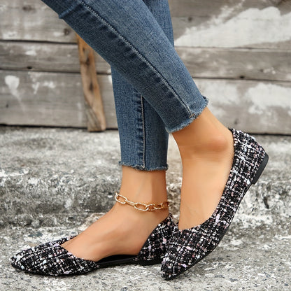 Damen Elegante Ballerinas mit Spitze – Klassische Flats für Alltag und Büro