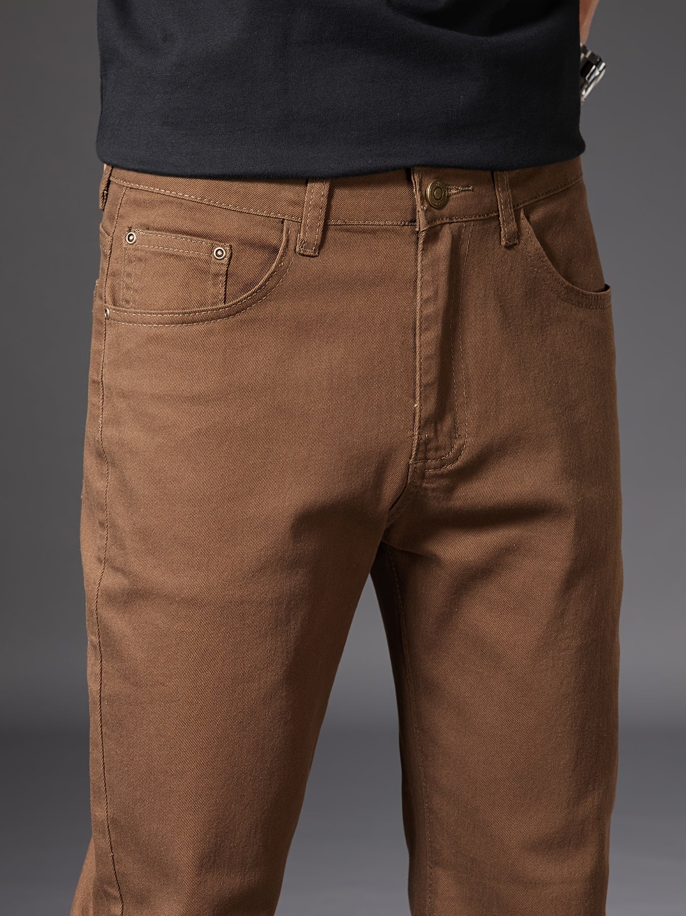 Herren Gerade Schnitt Freizeithose – Elegante Alltagshose für Business & Casual