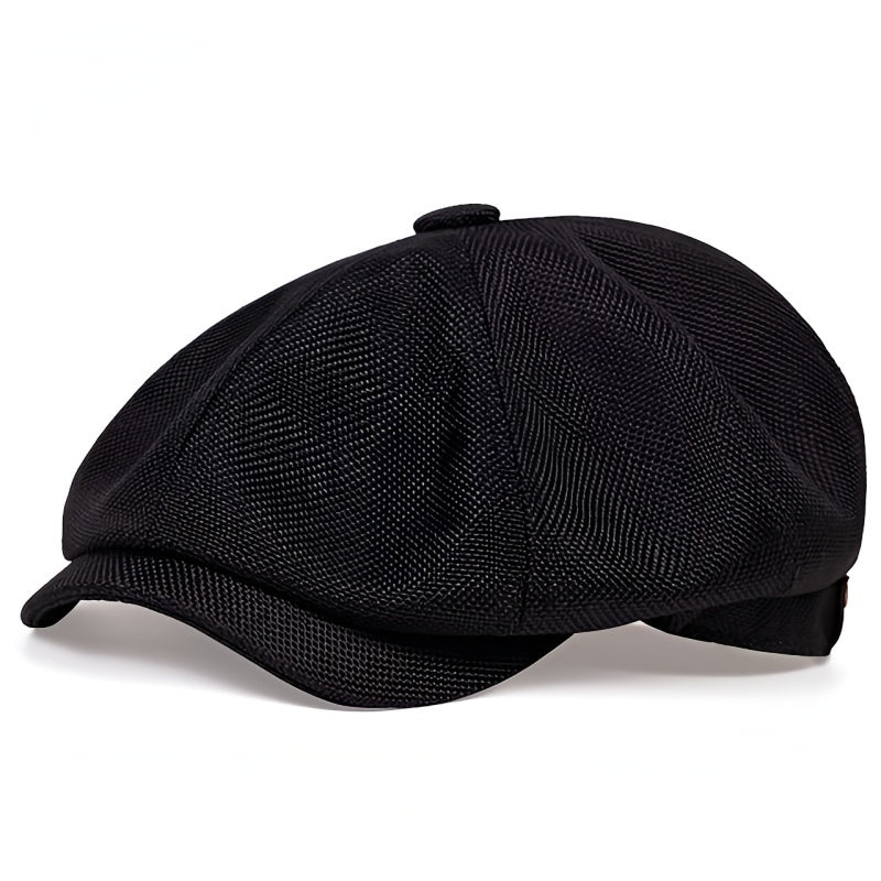 Unisex Schiebermütze mit Textur und Knopfdekor