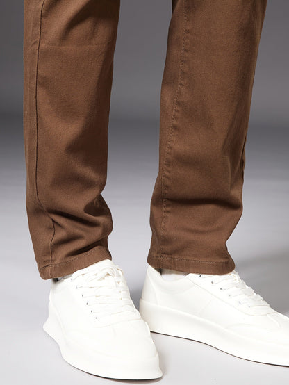 Herren Gerade Schnitt Freizeithose – Elegante Alltagshose für Business & Casual