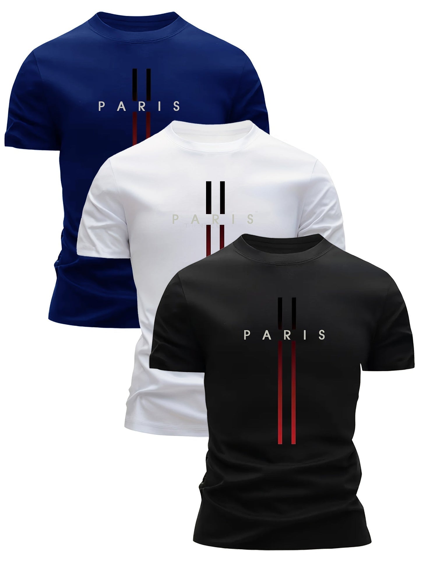 Herren T-Shirt Paris Design – Modisches Freizeitshirt mit Urbanem Stil