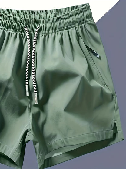 Herren Sport Shorts mit elastischem Bund und Seitentaschen – Trainings- und Freizeithose