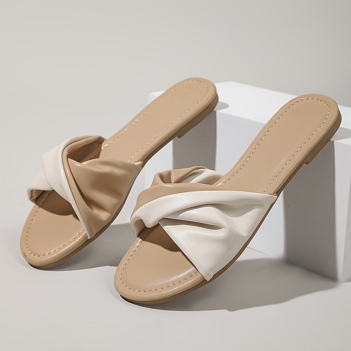 Damen Flache Sandalen mit Knoten-Design – Elegante Sommerschuhe für Alltag und Freizeit
