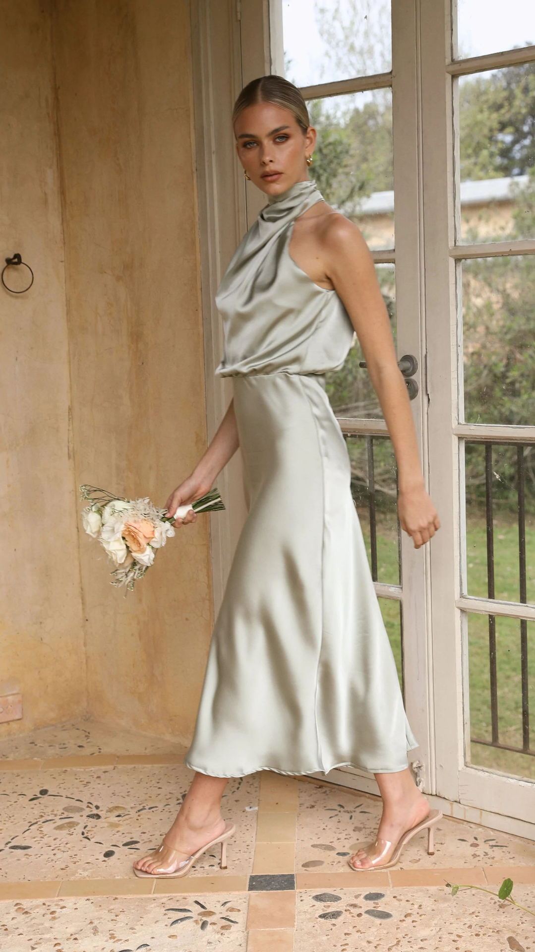 Gabrielle – Ärmelloses Halterneck-Kleid für Damen