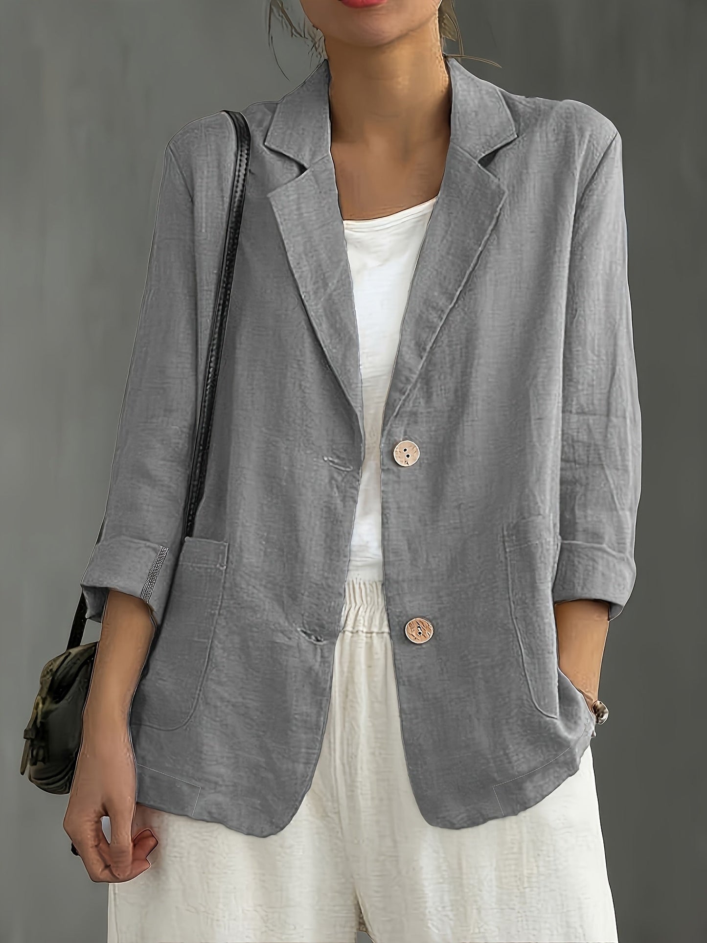 Damen Blazer im lässigen Business-Stil – Eleganter Freizeit-Jacke für Büro und Alltag