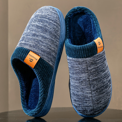 Unisex Hausschuhe zweifarbig mit weichem Innenfutter