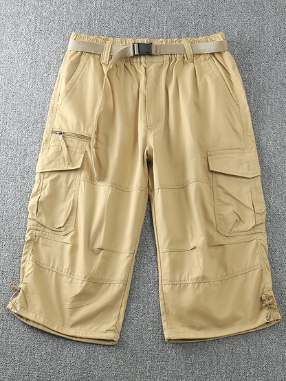 Herren Outdoor Cargo Shorts mit extra langem Schnitt und vielseitigen Taschen – Funktionale Freizeit-Bermuda