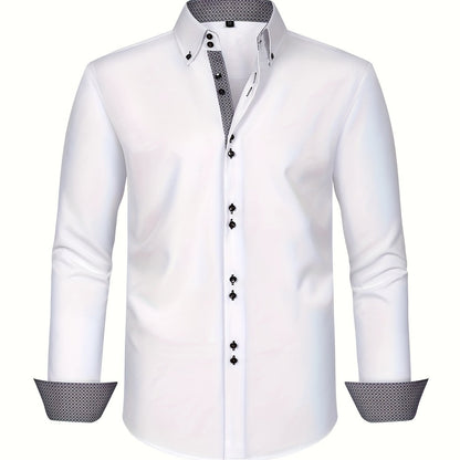 Herren Business-Freizeithemd Slim Fit – Eleganter Stil für Büro und Alltag