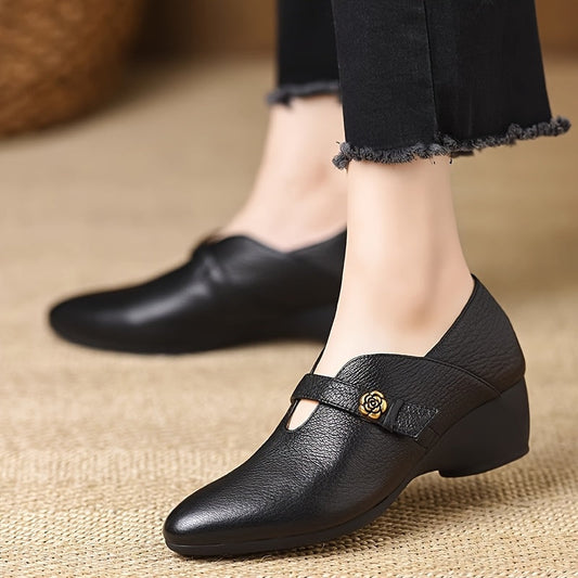 Damen Vintage Mary Jane Komfort-Slipper mit Blockabsatz – Elegante Alltagsschuhe