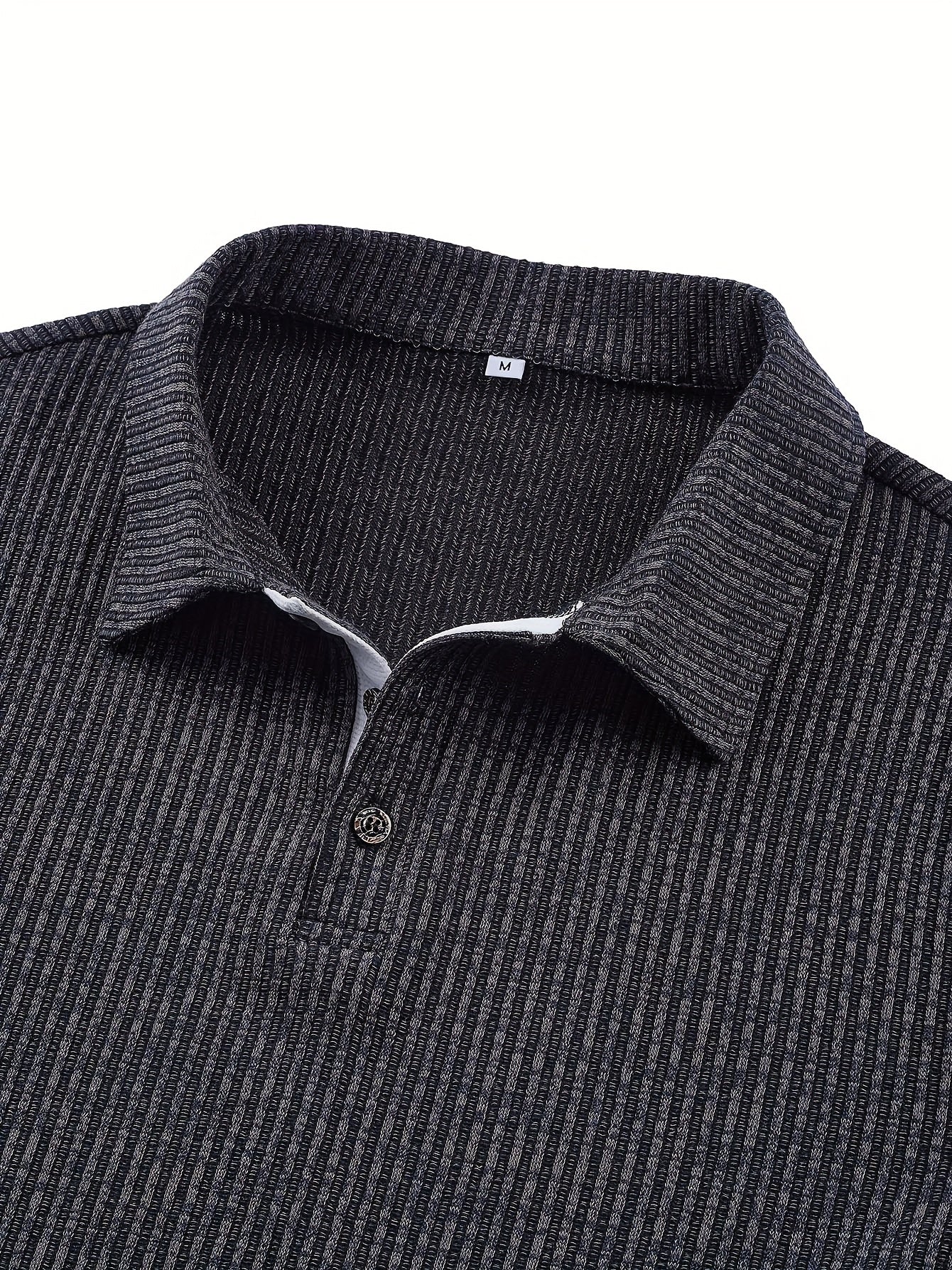 Herren Modernes Strick-Poloshirt mit Struktur und Kurzarm – Stilvoll für Business und Freizeit