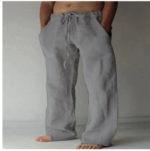 Herren Locker-Fallende Freizeithose mit Kordelzug – Ideal für Alltag & Entspannung