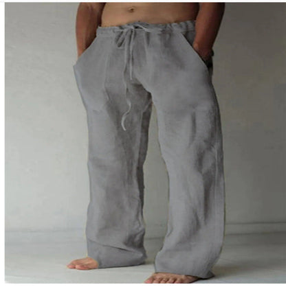 Herren Locker-Fallende Freizeithose mit Kordelzug – Ideal für Alltag & Entspannung