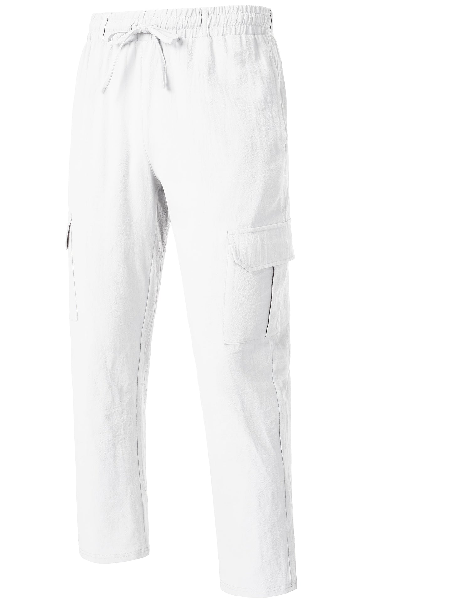 Herren Cargo-Loungehose mit weitem Bein und Kordelzug – Freizeit- und Strandstil
