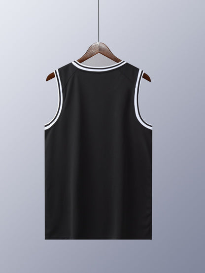 Herren Basketball Trikot Set – Vintage Streetwear Tank Top mit Chicago Print und Nummer 30, Sport & Freizeit