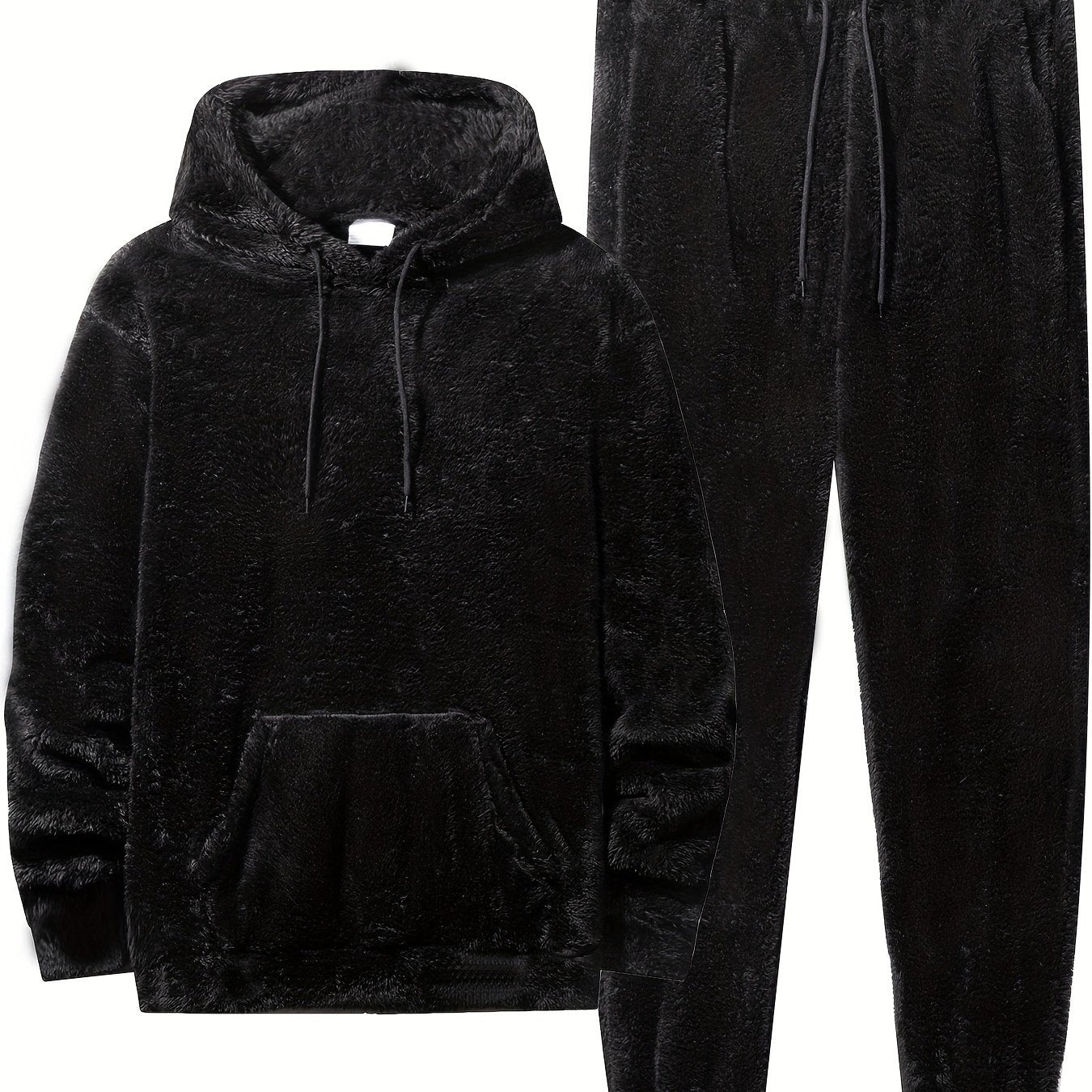 Herren Kuscheliges Hoodie und Jogginghose Set – Loungewear für Herbst und Winter