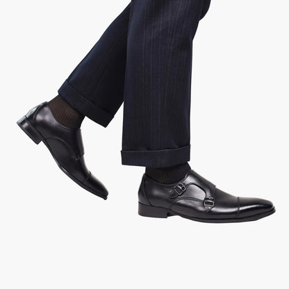 Herren Doppel-Monkstrap Businessschuhe – Elegante Anzugschuhe für Büro & festliche Anlässe