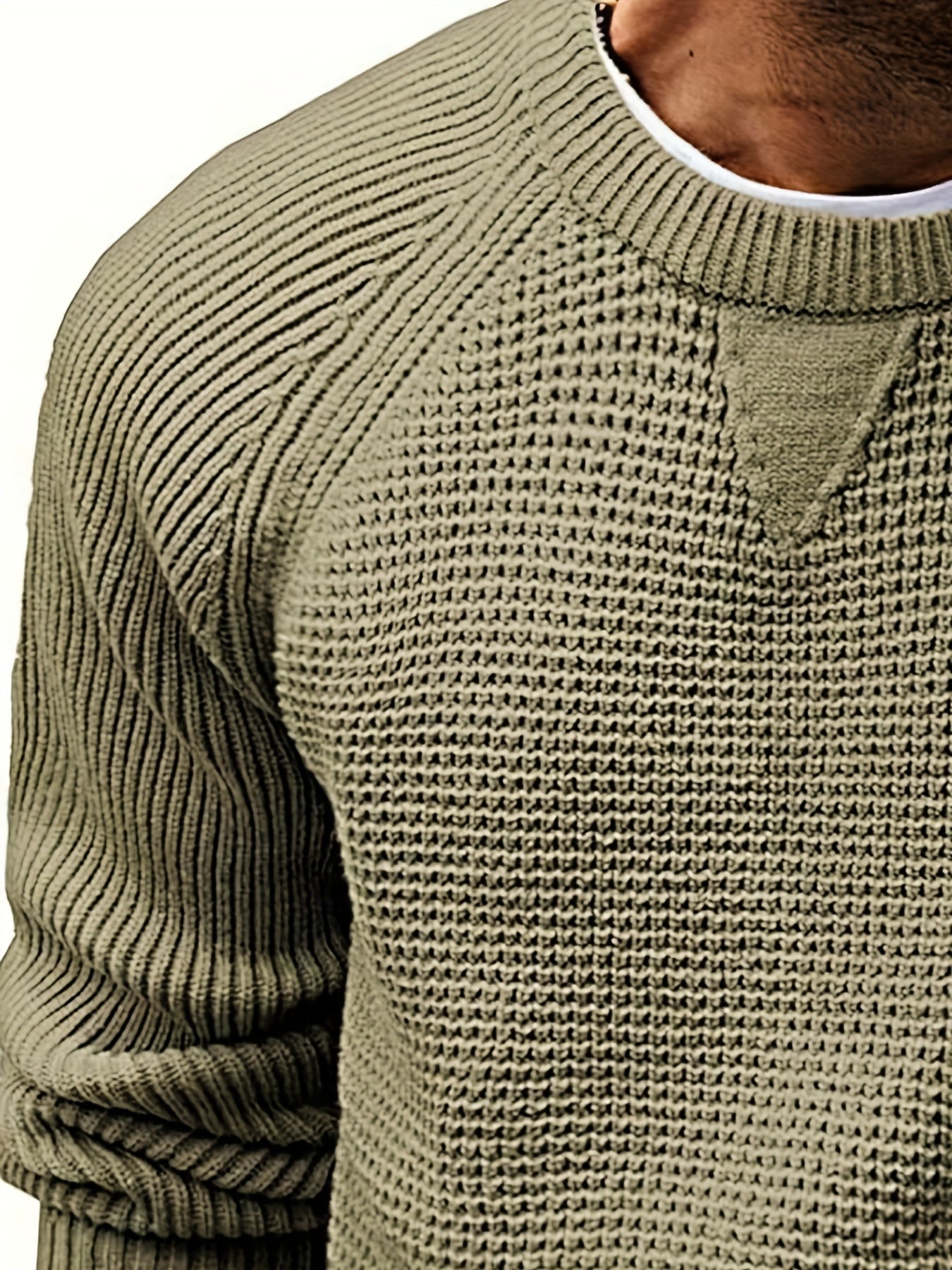 Herren Strickpullover Vintage Stil – Klassischer Rundhalsausschnitt, Perfekt für Alltag und Freizeit