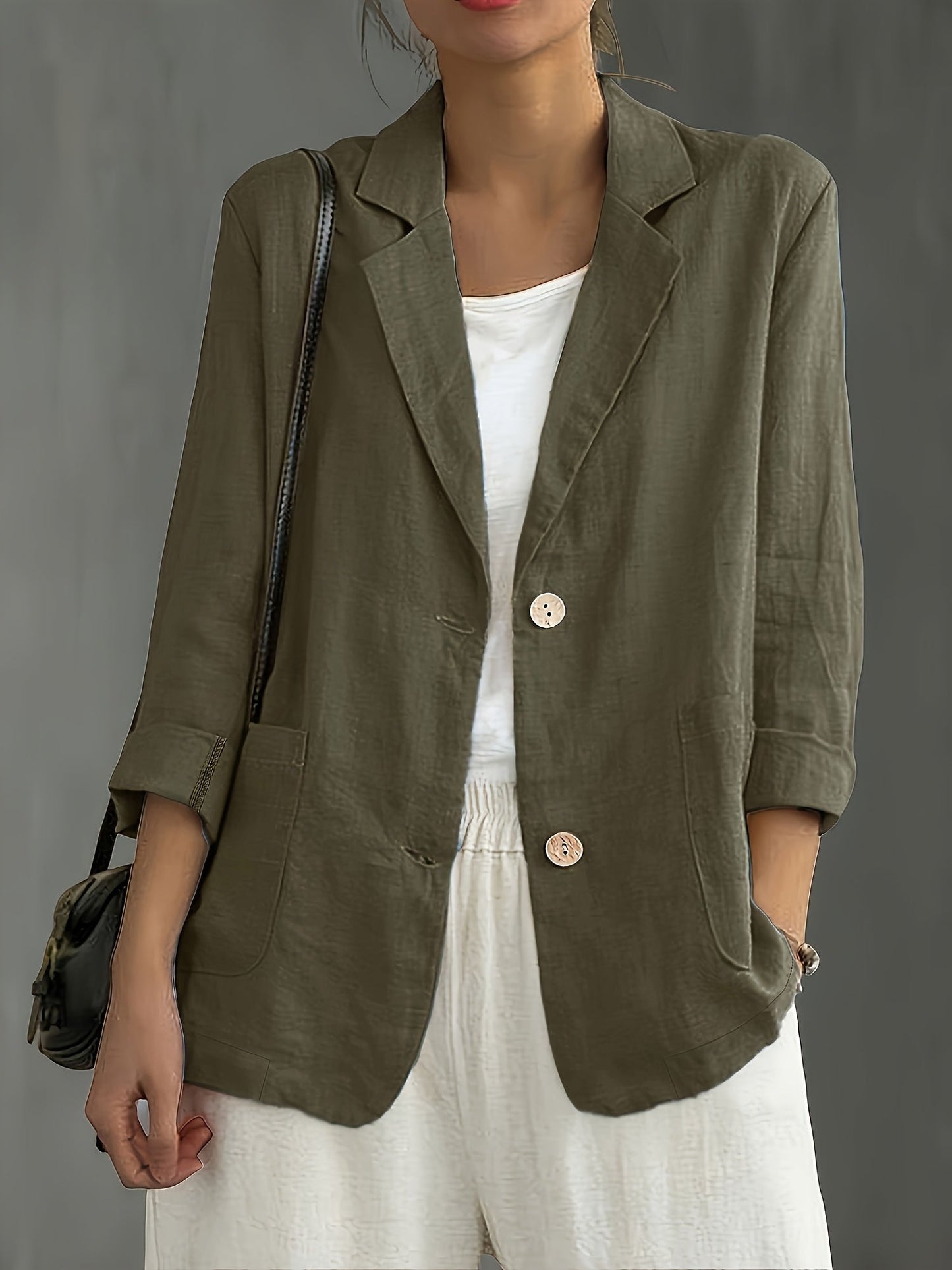 Damen Blazer im lässigen Business-Stil – Eleganter Freizeit-Jacke für Büro und Alltag