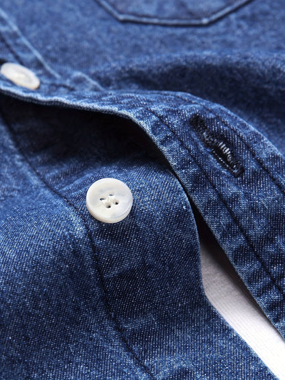 Herren Jeanshemd im lässigen Stil für Freizeit und Alltag