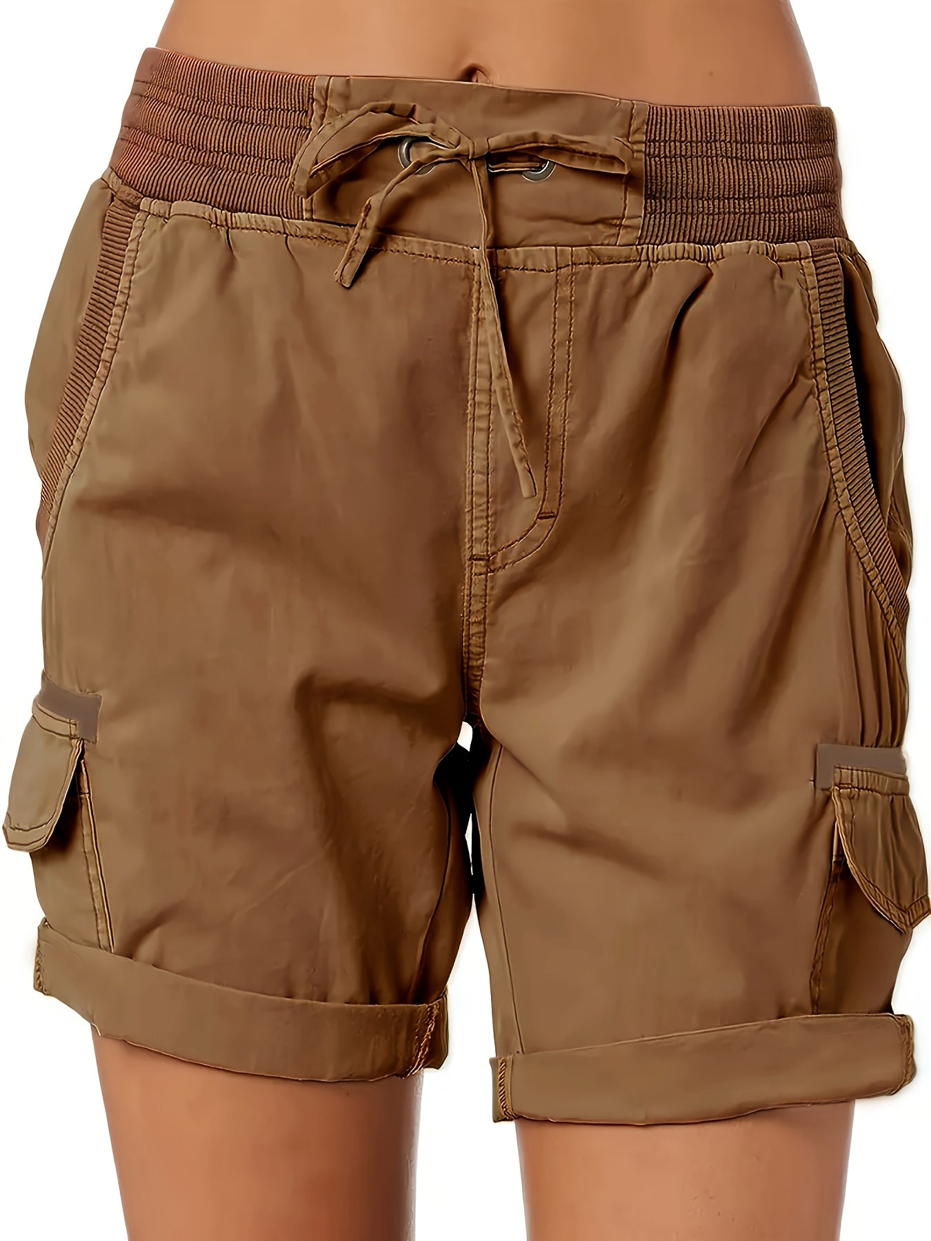 Damen Cargo Shorts mit Kordelzug – Bequeme Freizeithose im sportlichen Stil