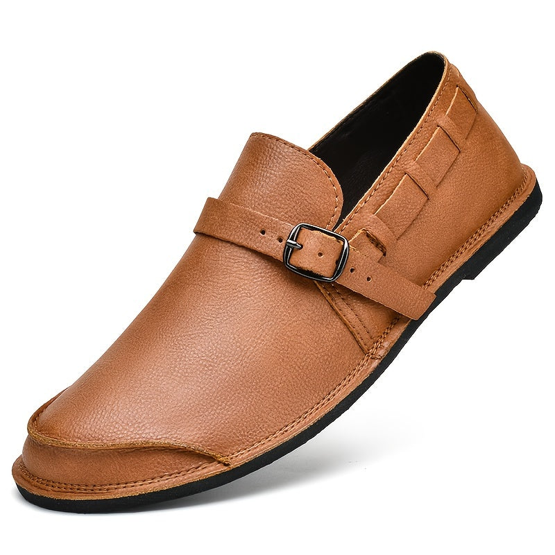 Herren Slip-On Loafer mit Schnalle – Eleganter und bequemer Freizeitschuh