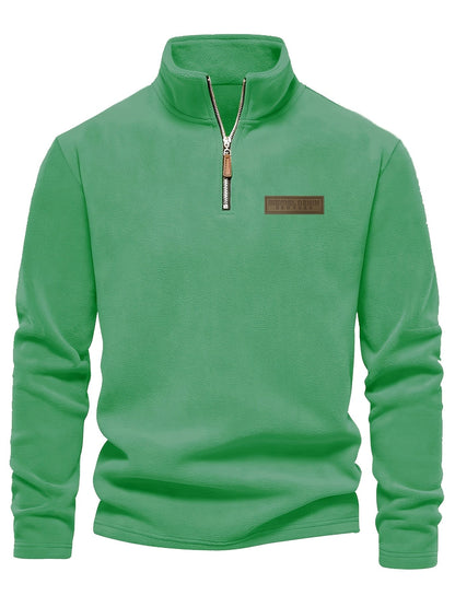 Herren Quarter-Zip Pullover – Moderner Freizeit-Look mit Stehkragen und Minimalistischem Design