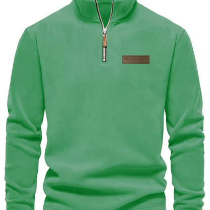 Herren Quarter-Zip Pullover – Moderner Freizeit-Look mit Stehkragen und Minimalistischem Design