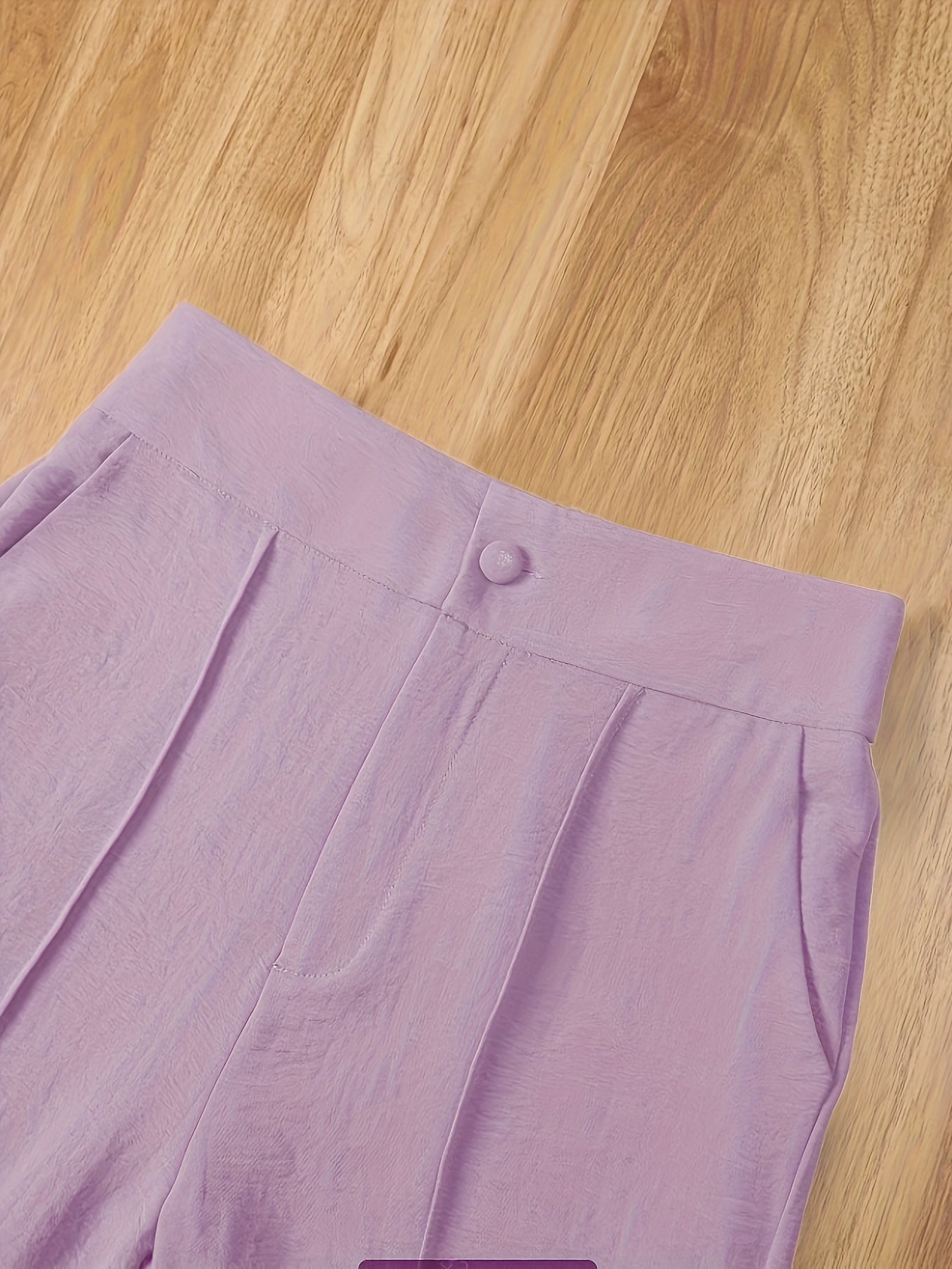 Damen Elegantes Set – Ärmelloses Oberteil mit Stehkragen und Weite Hose, Perfekt für Büro & Freizeit