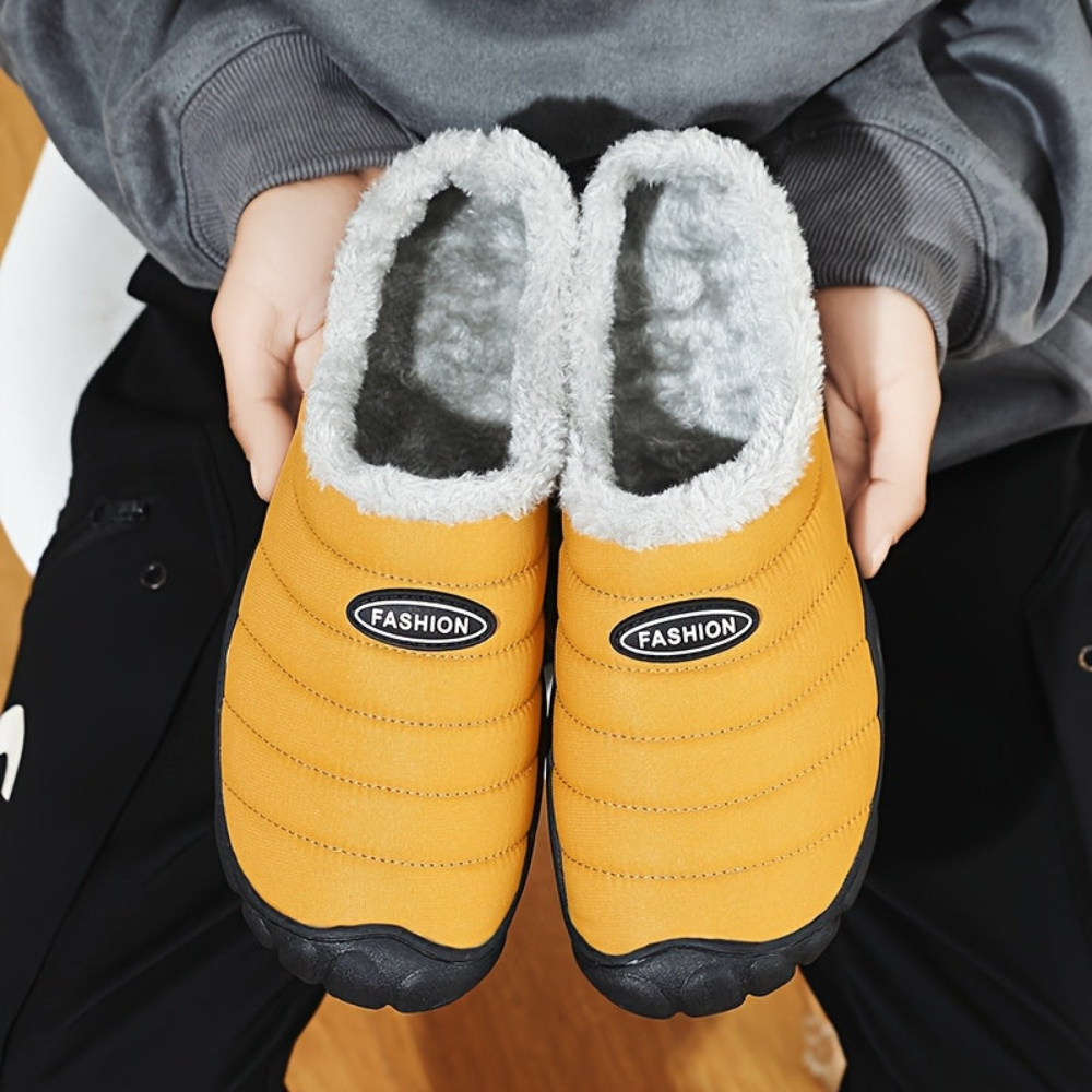 Winter Hausschuh gefüttert Unisex warm Hauspantoffel mit rutschfester Sohle