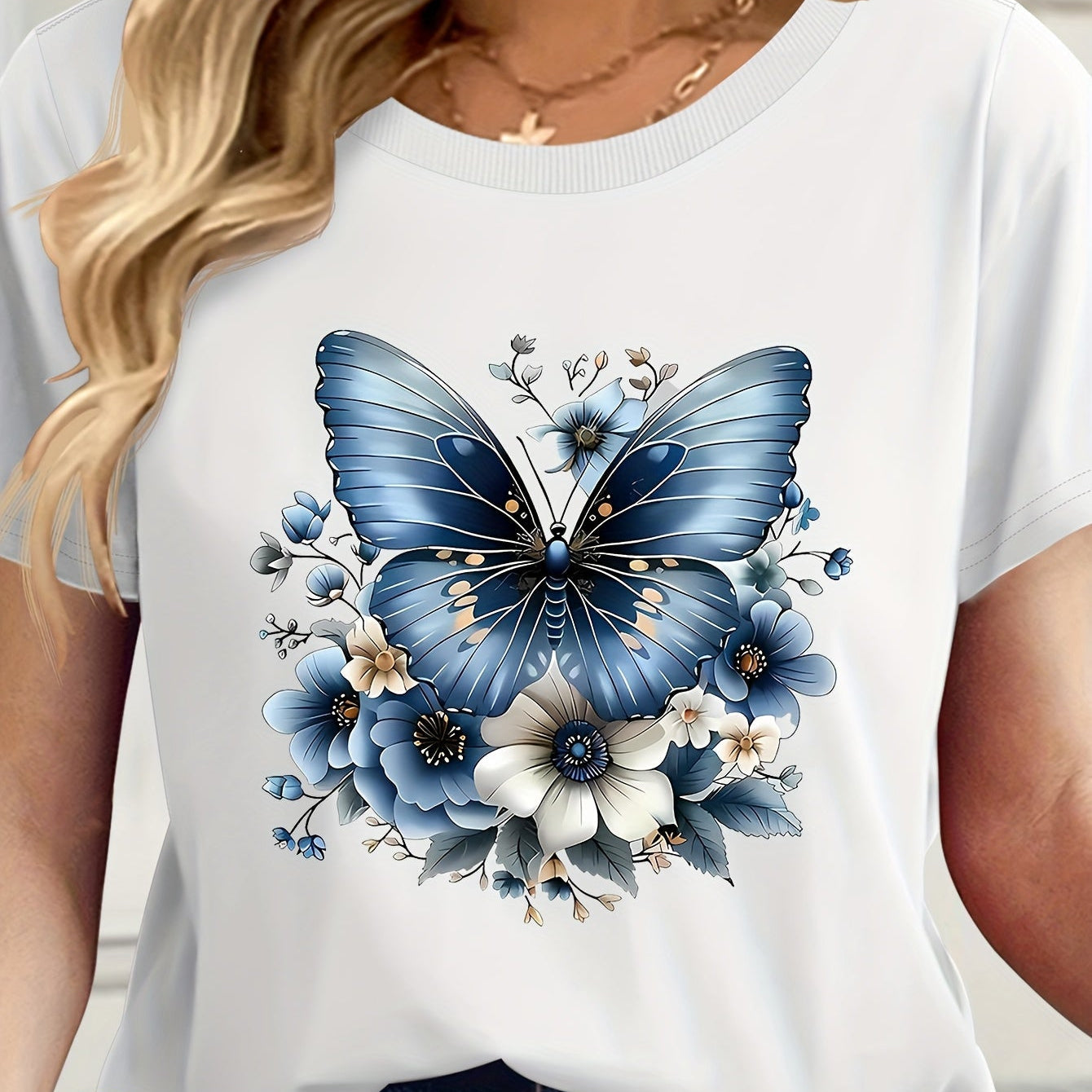 Damen Basic T-Shirt im Casual Look – Perfekt für Alltag & Freizeit