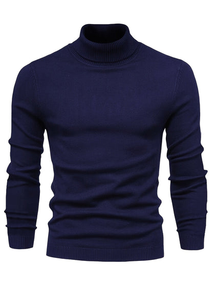 Herren Rollkragenpullover Slim Fit Modern Stil – Perfekt für Business und Freizeit