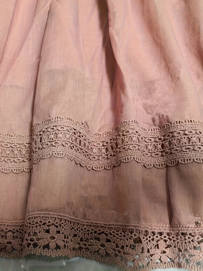 Damen Vintage Petticoat Unterrock mit Spitze – Eleganter Retro-Look für Kleider und Röcke