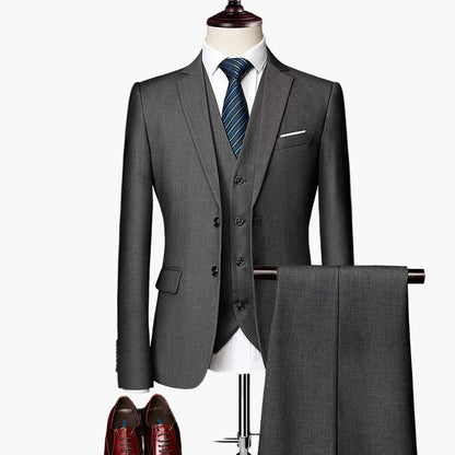 Herren Business Anzug 3-teilig Slim Fit – Elegantes Set für Hochzeit & Büro