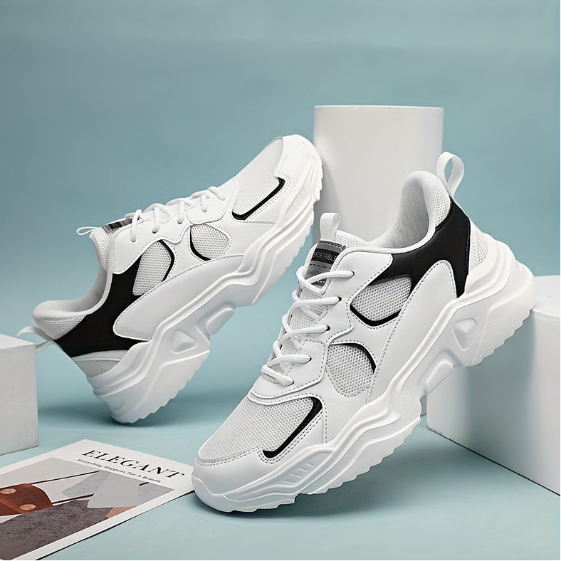 Herren Sneaker Trendige Chunky Sportschuhe Freizeit und Alltag