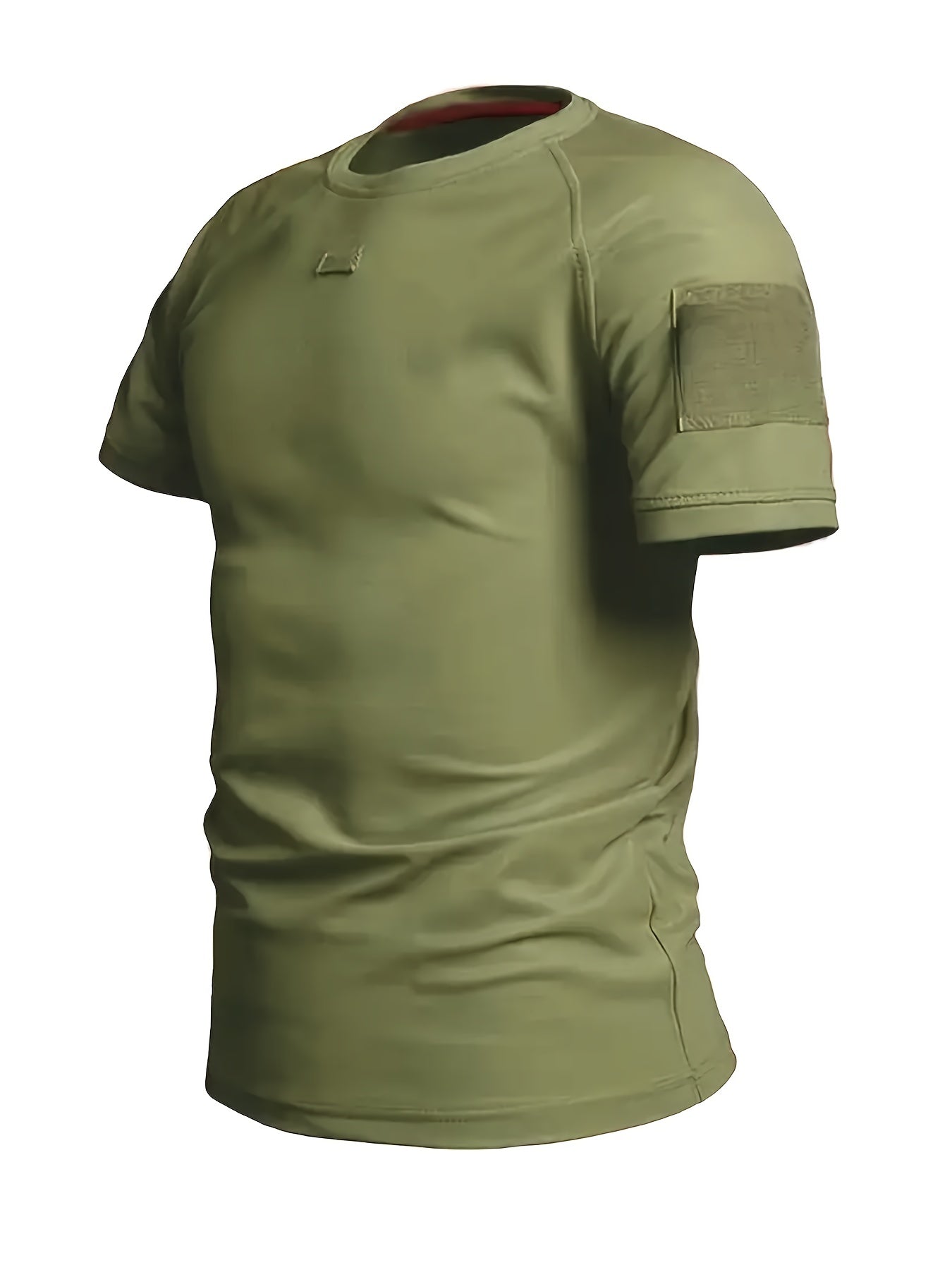 Herren Taktisches Kurzarmshirt mit Schultertaschen und Patchflächen – Funktionales Outdoor- und Einsatzshirt