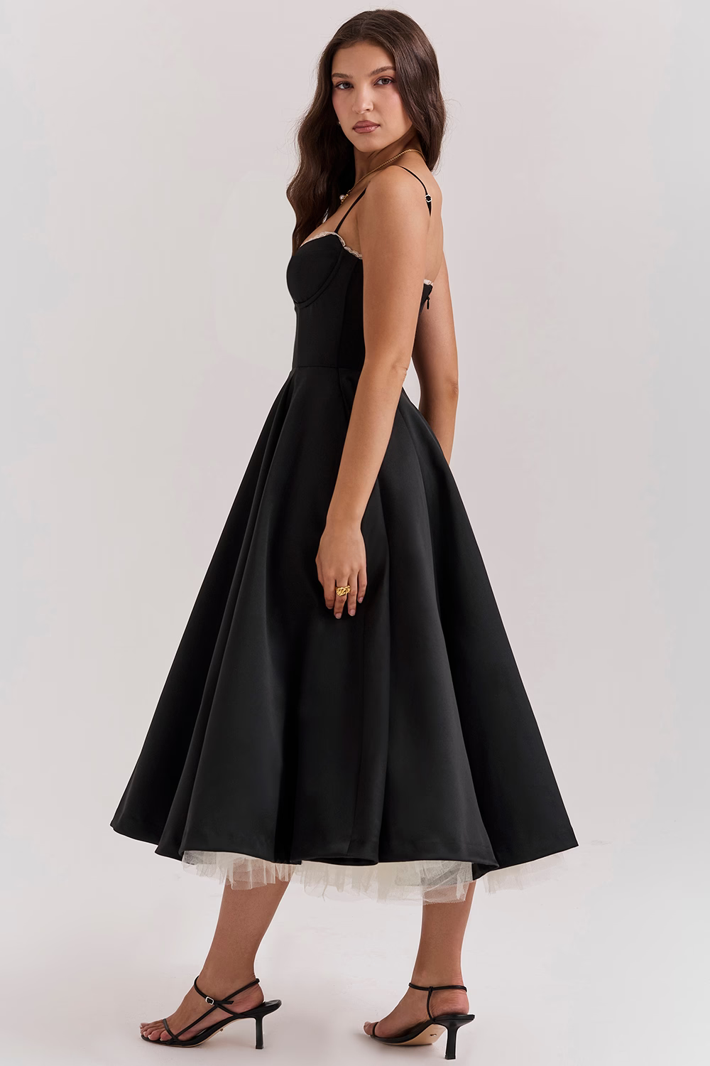 Damen Elegantes Festkleid im Vintage-Stil – Perfekt für besondere Anlässe und elegante Feiern