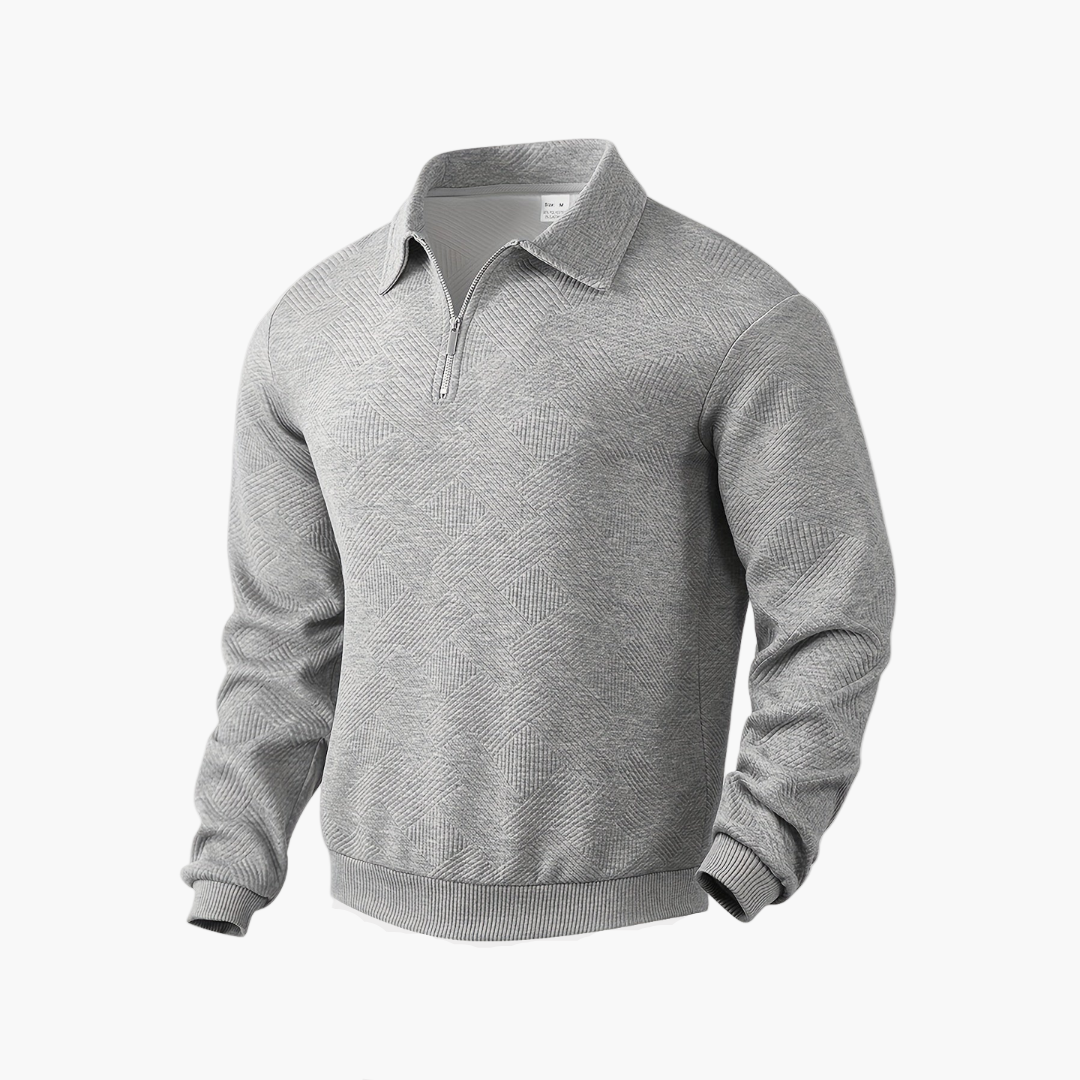 Herren Halbzip Strickpullover mit Kragen – Stilvoller Freizeit- & Business-Sweater