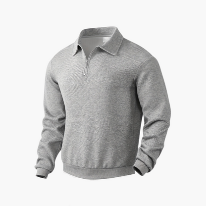 Herren Halbzip Strickpullover mit Kragen – Stilvoller Freizeit- & Business-Sweater